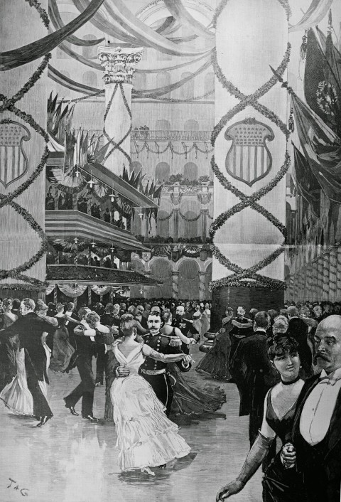 1889 Inaugural Ball Pension Bldg 33083u