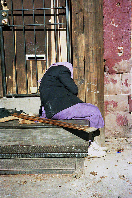 Homeless in Purple