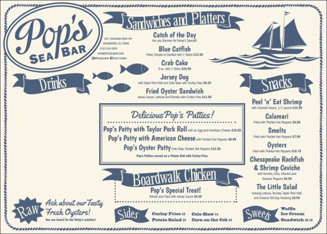 Pop's_sea_bar_menu_adams_morgan