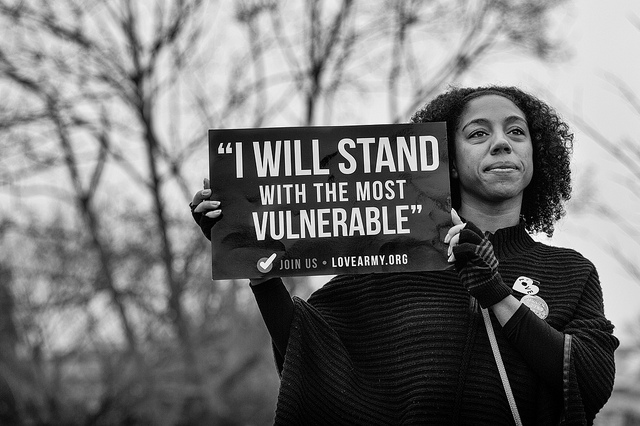stand with vulnerable