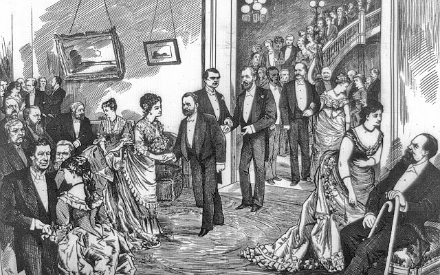 Grand reception by ex-governor and Mrs Alexander R Shepherd at their new mansion, Feb 5, 1876 Harper's Weekly 3a07905u