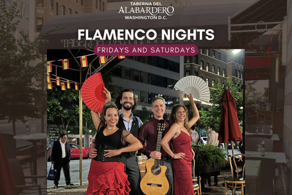 El baile flamenco en vivo se suma al auténtico menú español de La Taberna del Alabastero