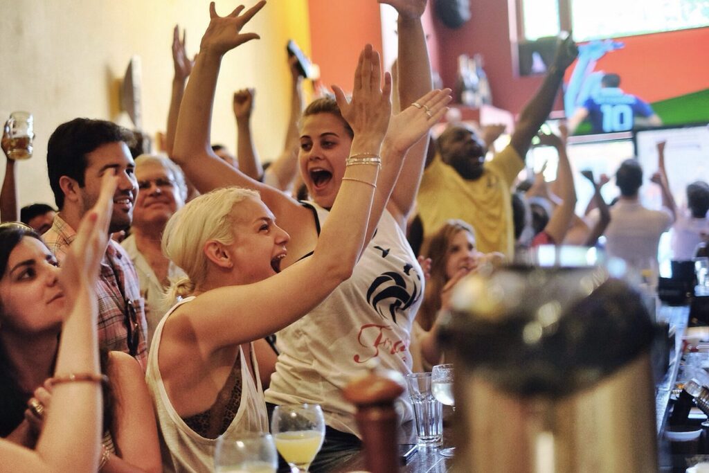 “Where to watch Olympics football indoors?”